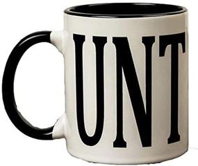 img 1 attached to Fudap 11 Ounce UNT With Black Handle Coffee Mug Custom Coffee Tea Cups Dishwasher And Microwave Safe