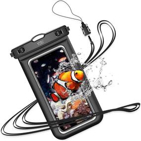 img 4 attached to 📱 YOSH Waterproof Phone Case: Universal Waterproof Phone Pouch IPX8 Dry Bag for iPhone 12, 11, SE, X, 8, 7, 6, Galaxy S20, Pixel - 6.8" Compatibility, Perfect for Beach, Kayaking, Bath, and Travel - Black"