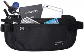 img 4 attached to 💰 Enhanced DAITET Money Belt with RFID Blocking - Ultimate Passport Holder, Secret Hidden Travel Wallet and Undercover Fanny Pack