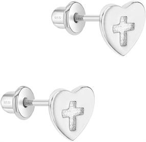 img 3 attached to 👶 Sterling Silver Earrings for Babies, Toddlers, and Girls - Exquisite Child Jewelry