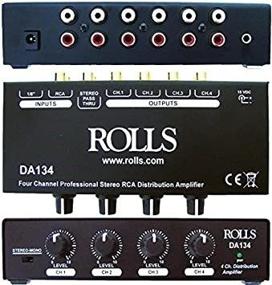 img 4 attached to 🎚️ DA134 4-Channel Distribution Amplifier by Rolls