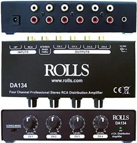 img 1 attached to 🎚️ DA134 4-Channel Distribution Amplifier by Rolls