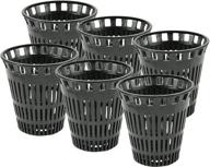 danco 10739p catcher replacement baskets: prevent hair drain clogs in stand-alone shower trap - pack of 6, black (6 count) logo