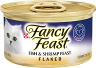 🐟 purina fancy feast flaked fish & shrimp wet cat food - 24 pack, 3 ounce cans logo