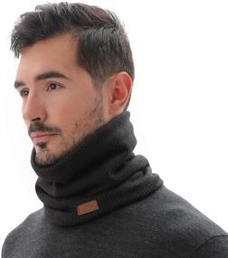 img 2 attached to Ultimate Protection and Style: NovForth Double Layer Infinity Windproof Scarves for Men
