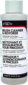 img 1 attached to Revitalize Your Brushes with Winsor & Newton Brush Cleaner & Restorer - 4 oz. Bottle