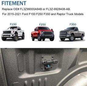 img 3 attached to 🛏️ Анкеры для укрепления кровати для Ford F150 F250 F350 2015-2021 - Byredio Truck Cargo Ушки для фиксации кровати, гвозди Boxlink с пластинами, замена FL3Z99000A64B и FL3Z-9928408-AB