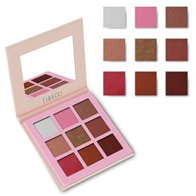 img 3 attached to Portable 9-Color Eyeshadow Palette: Nude & Warm Tones, 5 Matte & 4 Shimmer Shades, Ultra Pigmented, Waterproof, Eye Shadow Blend, Bronze Daily Makeup Pallet Set