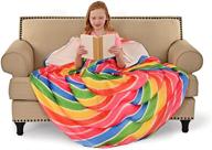 rainbow lollipop sleeping diameter microfiber logo