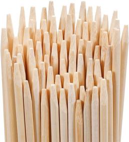 img 4 attached to 36-Inch Smores Sticks, 5mm Thick, Set of 60 Bamboo Marshmallow Roasting Skewers – Disposable Camping Smore Sticks for Outdoor Fire Pits, Campfires, Hot Dogs, Sausages