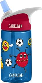 img 1 attached to CamelBak Eddy Kids Soccer Monsters Water Bottle, 0.4L