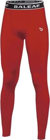 img 1 attached to 👖 BALEAF Youth Compression Pants: Base Layer Leggings for Boys/Girls - Perfect for Yoga, Sports, Running & Training