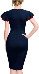 img 3 attached to Miusol Womens Vintage Deep V Pencil Women's Clothing for Dresses