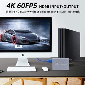 img 3 attached to 🎮 MYPIN Захват видеоигр HDMI 4K 60 кадров в секунду, портативный игровой устройство Live Gamer с поддержкой 4K Full HD 1080P 60 кадров в секунду через USB3.0 за счет ультранизкой задержки для записи и стриминга Xbox, Playstation, Nintendo Switch - включая аудио и видео