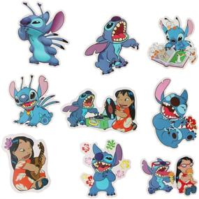 img 1 attached to 🌺 Lilo & Stitch Laptop Stickers, Car Bumper Stickers, Motorcycle Bicycle Luggage Decal Graffiti Patches Skateboard Stickers for Teens - 50PCS (Lilo & Stitch) - Vibrant Designs and Durable Quality