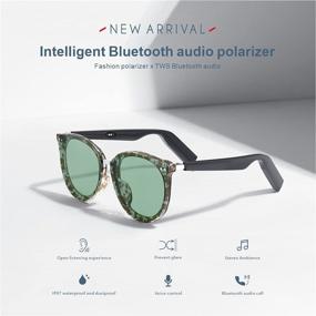 img 3 attached to 🕶️ DRIOSION Smart Glasses - Wireless Bluetooth Sunglasses with Open Ear Music & Hands-Free Calling, IP67 Waterproof, for Men & Women: Connect with Mobile Phones and Tablets