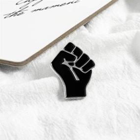 img 1 attached to 🤜 Gillna Black Lives Matter Statement Enamel Pins: Empowering Raised Fist & Solidarity Lapel Pin for Jackets, Backpacks, Bags, Hats