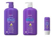 aussie moist shampoo and conditioner, 29.2 oz pump, set with 3 minute miracle moist, 8 oz logo