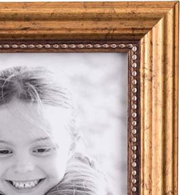 img 1 attached to Malden International Designs 5x7 Gold Classic Wood Picture Frame