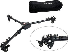 img 3 attached to 📷 YaeCCC Kingjoy VX-600 Heavy Duty Tripod Dolly Wheels with Adjustable Leg Mounts - Compatible for Canon Nikon Sony DSLR Camera Camcorder Photo Video Photography