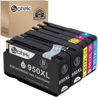 🖨️ sotek 950xl 951xl 950 951 compatible ink cartridges replacement - 5 pack for officejet pro 8630 8640 8660 8615 8625 251dw 271dw 8600 8610 8620 logo