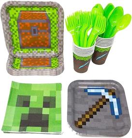 img 2 attached to 🎮 Unleash Creativity with the Minecraft Ultimate Supplies Decorations Tableware Set