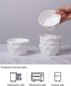 img 1 attached to Деллинг Геометрические фарфоровые формочки для десерта