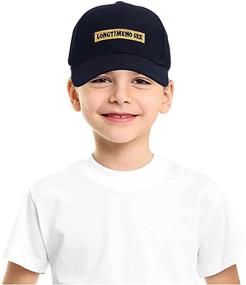 img 3 attached to Adjustable Soft Cotton Kids Baseball Hat - Lightweight Cap for Boys, Girls & Unisex Children - ING&HOM Youth Caps