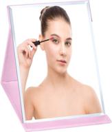 💄 ahooh folding portable table makeup mirror: an adjustable vanity mirror for traveling beauties and gents! логотип