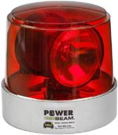 wolo (3610-r) power beam halogen rotating emergency warning light - red lens logo