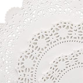 img 1 attached to 📦 150-Count Set of Round Lace Paper Doilies in 3 Assorted Sizes - Ideal for Food, Cake, Crafts (White)