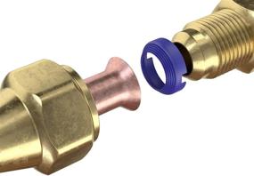 img 2 attached to 🔒 FlareSeal MSP-0406: Leak-Free SAE Flare Connections for Refrigerant Leaks in Refrigeration, HVAC, Ductless, Schrader Valve, or Mini Split Applications (1/4" - Mini Split Pack: (2) 1/4" and (2) 3/8")