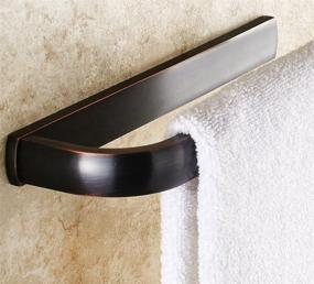 img 1 attached to Enhance Your Bathroom with ELLO&amp;ALLO Oil Rubbed Bronze Towel Bars: Wall Mounted Towel Holder with Rust Protection