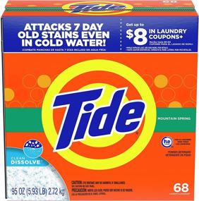 img 1 attached to 🏔️ Tide Mountain Spring Powder Laundry Detergent - 68 Loads, 95 oz