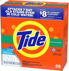 img 3 attached to 🏔️ Tide Mountain Spring Powder Laundry Detergent - 68 Loads, 95 oz