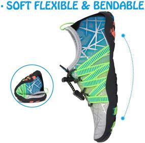 img 2 attached to Ultimate Grip and Protection: Anti Slip Barefoot Toddler Quick Dry Outdoor Boys' Shoes