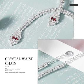 img 1 attached to Reetan Crystal Nightclub Jewelry Accessories Women's Jewelry for Body Jewelry