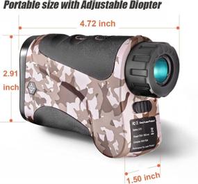 img 3 attached to Gosky LE600S Hunting Laser Rangefinder - Ranging/Speed Model for Outdoor Use, with 656 Yard Range