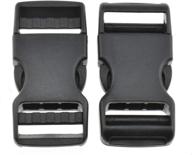 sgh pro quick side release buckles 0.75' wide dual adjustable clips snaps 7 pack - heavy duty plastic replacement for nylon strap webbing & survival paracord accessories logo