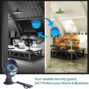 img 2 attached to 📷 JOOAN 8CH 1080P Security Camera System Wired 5in1 H.264 DVR & 4pcs 2MP Outdoor/Indoor Weatherproof CCTV Surveillance Camera With Enhanced Night Vision, Easy Local Plug and Play Setup, Mobile App, PC Monitoring Anywhere (No Hard Drive)