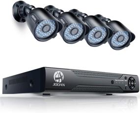 img 4 attached to 📷 JOOAN 8-канальная система видеонаблюдения 1080P, проводная, 5-в-1 H.264 DVR и 4 шт. 2-мп наружные/внутренние погодоустойчивые камеры видеонаблюдения CCTV с улучшенным ночным видением, легкая локальная установка "подключи и играй", мобильное приложение, мониторинг на ПК в любом месте (без жесткого диска)