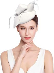 img 4 attached to Fascinator Elegant Pillbox Bowknot Kentucky Women's Accessories and Special Occasion Accessories