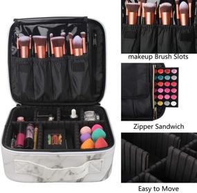 img 2 attached to 💄 MONSTINA Professional Cosmetic Organizer with Accessories