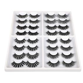 img 1 attached to 3D Natural False Eyelashes Pack - Wispy Soft Volume Fake Lashes Set with 8 Variety Styles