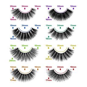 img 3 attached to 3D Natural False Eyelashes Pack - Wispy Soft Volume Fake Lashes Set with 8 Variety Styles