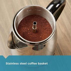 img 2 attached to Spectrum Brands Farberware 8-Cup Percolator FCP280: Efficient Stainless Steel Brewing with Sleek Black Design