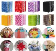 🧵 150 pieces of 4x4 inch (10x10 cm) pre-cut cotton craft fabric bundle squares for patchwork, quilting, and diy sewing logo