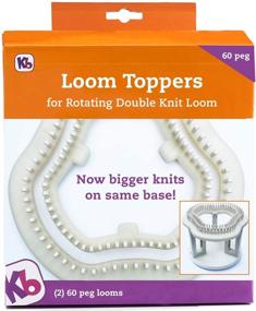 img 4 attached to 🧶 Enhance Your Knitting Experience with Authentic Knitting Board KB8360 60 Peg Loom Toppers, Perfect for Rotating