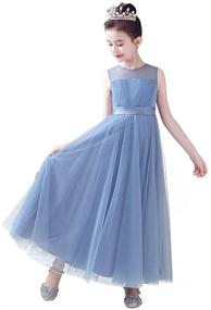 img 4 attached to 👗 Dresses for Bridesmaids, Weddings, Occasions, and Princess Girls' Clothing