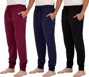 img 4 attached to Ultimate Comfort: Men's Loose Fit Sweatpants Set - A Must-Have Wardrobe Essential